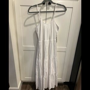 Express white flows maxi dress